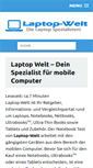 Mobile Screenshot of laptop-welt.de